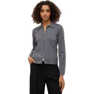 Vero Moda Awhanna Cardigan Dark Grey Melange L Women Vero Moda Awhanna Cardigan Dark Grey Melange L Women