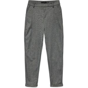 Vero Moda Maya Macy Loose Fit Pants Medium Grey Melange / White L Women Vero Moda Maya Macy Loose Fit Pants Medium Grey Melange / White L Women