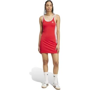 adidas Originals Adicolor 3 Stripes Tank Mini Dress Better Scarlet / White XS Women adidas Originals Adicolor 3 Stripes Tank Mini Dress Better Scarlet / White XS Women