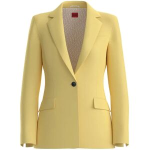 Hugo Boss Amegan 10218228 01 Blazer Medium Yellow 36 Women Hugo Boss Amegan 10218228 01 Blazer Medium Yellow 36 Women
