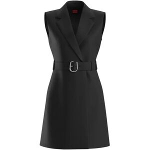 Hugo Boss Komea 10233791 01 Sleeveless Short Dress Black 36 Women Hugo Boss Komea 10233791 01 Sleeveless Short Dress Black 36 Women