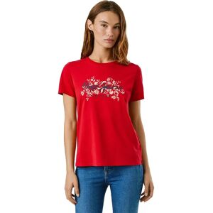 Pepe Jeans Bero Short Sleeve T-shirt Royal Red XS Women Pepe Jeans Bero Short Sleeve T-shirt Royal Red XS Women