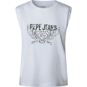 Pepe Jeans Bertha Sleeveless T-shirt White XL Women Pepe Jeans Bertha Sleeveless T-shirt White XL Women