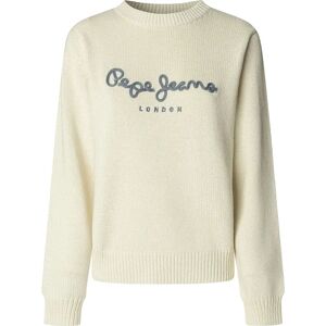 Pepe Jeans Caprice Sweater Oyster White XL Women Pepe Jeans Caprice Sweater Oyster White XL Women