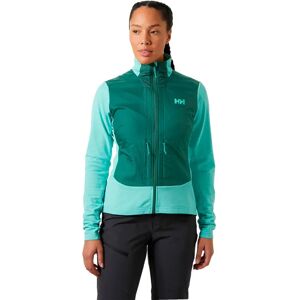 Helly Hansen Women's Versalite Hybrid Fleece Jacket - Lagoon Green - Windproof - Layering - Ski Helly Hansen Women's Versalite Hybrid Fleece Jacket - Lagoon Green - Windproof - Layering - Ski