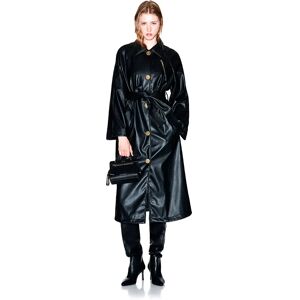 Armani Exchange Xw000680_af16106 Trench Coat Black L Women Armani Exchange Xw000680_af16106 Trench Coat Black L Women