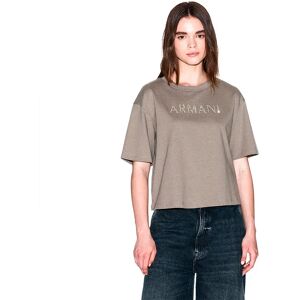 Armani Exchange Xw001364_af15085 Short Sleeve T-shirt Brown Bass XS Women Armani Exchange Xw001364_af15085 Short Sleeve T-shirt Brown Bass XS Women