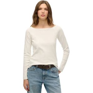 Superdry Bardot Long Sleeve T-shirt Off White 2XS Women Superdry Bardot Long Sleeve T-shirt Off White 2XS Women