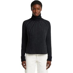 G-star Washed Loose Fit High Neck Sweater Dark Black Gd XS Women G-star Washed Loose Fit High Neck Sweater Dark Black Gd XS Women