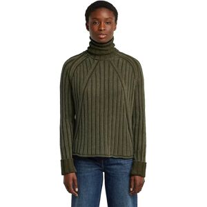G-star Washed Loose Fit High Neck Sweater Dark Olive Gd XS Women G-star Washed Loose Fit High Neck Sweater Dark Olive Gd XS Women