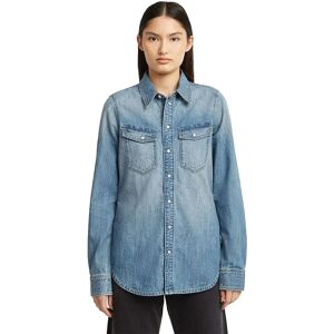 G-star Western Slim Fit Long Sleeve Shirt Antique Faded Thames 2XS Women G-star Western Slim Fit Long Sleeve Shirt Antique Faded Thames 2XS Women