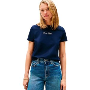 Tommy Hilfiger Classic Script Regular Fit Short Sleeve T-shirt Dark Night Navy M Women Tommy Hilfiger Classic Script Regular Fit Short Sleeve T-shirt Dark Night Navy M Women