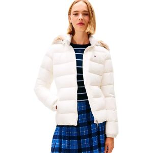 Tommy Jeans Basic Padded Jacket Ecru L Women Tommy Jeans Basic Padded Jacket Ecru L Women