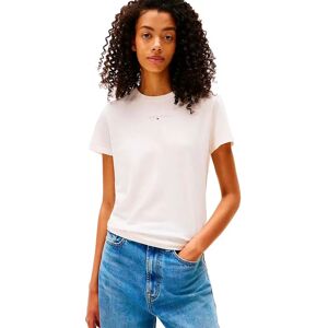 Tommy Jeans Linear Regular Fit Short Sleeve T-shirt Ancient White L Women Tommy Jeans Linear Regular Fit Short Sleeve T-shirt Ancient White L Women