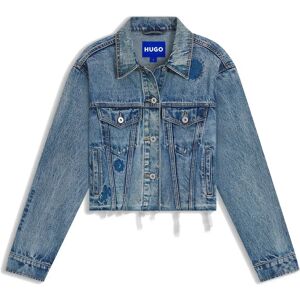 Hugo Boss Anouk Cropped 10274727 Blue Denim Jacket Medium Blue S Women Hugo Boss Anouk Cropped 10274727 Blue Denim Jacket Medium Blue S Women