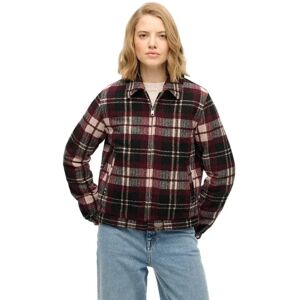 Superdry Checked Ranch Quilted Jacket Desert Bone Off White Check XS Women Superdry Checked Ranch Quilted Jacket Desert Bone Off White Check XS Women