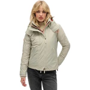 Superdry Pop Arctic Windcheater Jacket Willow Grey Grid XS Women Superdry Pop Arctic Windcheater Jacket Willow Grey Grid XS Women