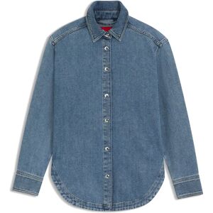 Hugo Boss Gareve 10277003 Denim Jacket Turquoise/Aqua XS Women Hugo Boss Gareve 10277003 Denim Jacket Turquoise/Aqua XS Women