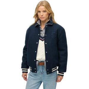 Superdry Country Club Wool Jacket Blueberry Navy XS Women Superdry Country Club Wool Jacket Blueberry Navy XS Women