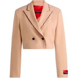 Hugo Boss Ayse 10218228 Blazer Open Beige 36 Women Hugo Boss Ayse 10218228 Blazer Open Beige 36 Women