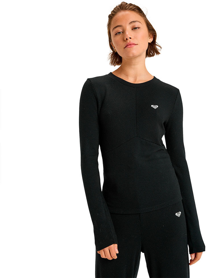 Roxy Rise & Vibe Long Sleeve Top True Black M Women