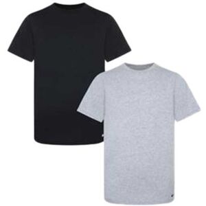 Nike Kids 9n0968 Short Sleeve Base Layer 2 Units Dk Grey Heather / Black 8-11 Years Boys
