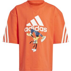 adidas Disney Mickey Mouse Short Sleeve T-shirt Bright Red / Off White 5-6 Years Boys,Girls