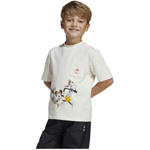 adidas X Disney Mickey Mouse Short Sleeve T-shirt Off White / Pure Ruby 24 Months-3 years Boys,Girls