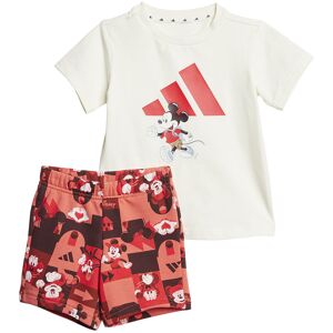 adidas X Disney Mickey Mouse Tee Set Off White / Pure Ruby 3-6 Months Boys,Girls