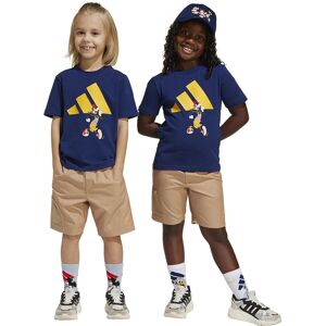 adidas X Disney Mickey Mouse Tee Set Dark Blue / Crew Yellow 24 Months-3 Years Boys,Girls