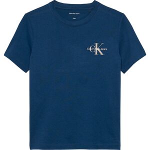 Calvin Klein Jeans Core Monogram Short Sleeve T-shirt Blue Denim 12 Years Boys,Girls