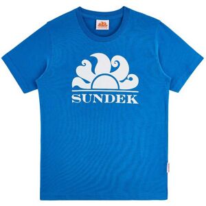 Sundek Mini New Simeon Logo Short Sleeve T-shirt Over Sky 6 Years Boys,Girls