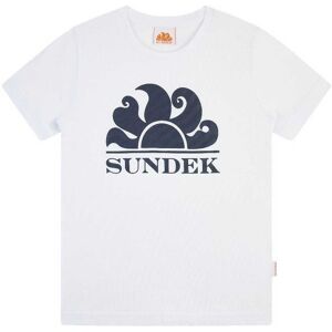 Sundek Mini New Simeon Logo Short Sleeve T-shirt White 07 16 Years Boys,Girls