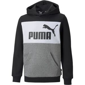 Essentials+ Colorblock Fl Sweatshirt Puma Black 3-4 Years Boys Essentials+ Colorblock Fl Sweatshirt Puma Black 3-4 Years Boys