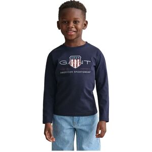 Gant 805183 Long Sleeve T-shirt Evening Blue 4-6 Years Boys,Girls Gant 805183 Long Sleeve T-shirt Evening Blue 4-6 Years Boys,Girls