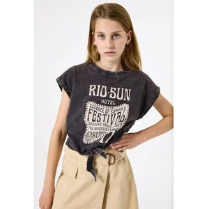 Garcia C52604 Short Sleeve T-shirt Dark Grey 10-11 Years Girls Garcia C52604 Short Sleeve T-shirt Dark Grey 10-11 Years Girls