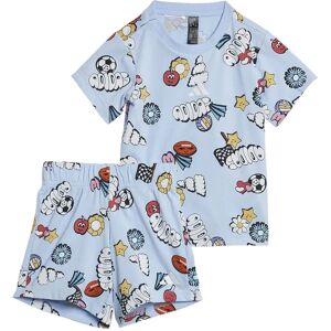 adidas Seasonal Essentials Fun Tee Set Glow Blue / Multicolor / White 0-3 Months Boys,Girls adidas Seasonal Essentials Fun Tee Set Glow Blue / Multicolor / White 0-3 Months Boys,Girls