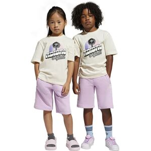 adidas Originals Shorts & Tee Set Cream White / Bliss Lilac 3-4 Years Boys,Girls adidas Originals Shorts & Tee Set Cream White / Bliss Lilac 3-4 Years Boys,Girls
