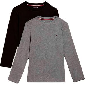 Tommy Hilfiger Signature Essential Long Sleeve Base Layer 2 Units Medium Grey Heather / Black 12-14 Years Boys Tommy Hilfiger Signature Essential Long Sleeve Base Layer 2 Units Medium Grey Heather / Black 12-14 Years Boys