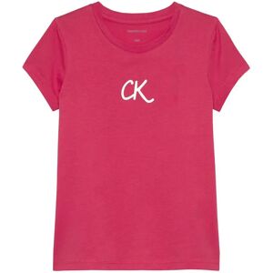 Calvin Klein Jeans Glitter Slim Fit Short Sleeve T-shirt Teaberry 14 Years Girls Calvin Klein Jeans Glitter Slim Fit Short Sleeve T-shirt Teaberry 14 Years Girls