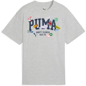 Puma Basketball Hooperhotline Playoff Series Short Sleeve T-shirt Light Gray Heather 13-14 Years Boys Puma Basketball Hooperhotline Playoff Series Short Sleeve T-shirt Light Gray Heather 13-14 Years Boys