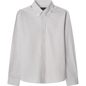Hackett Ess Oxford Stripe Long Sleeve Shirt Malt Beige 11 Years Boys Hackett Ess Oxford Stripe Long Sleeve Shirt Malt Beige 11 Years Boys