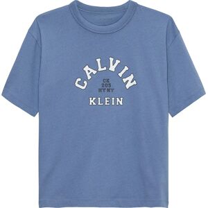 Calvin Klein Ib0ib02637 Short Sleeve T-shirt Satin Blue 10 Years Boys Calvin Klein Ib0ib02637 Short Sleeve T-shirt Satin Blue 10 Years Boys