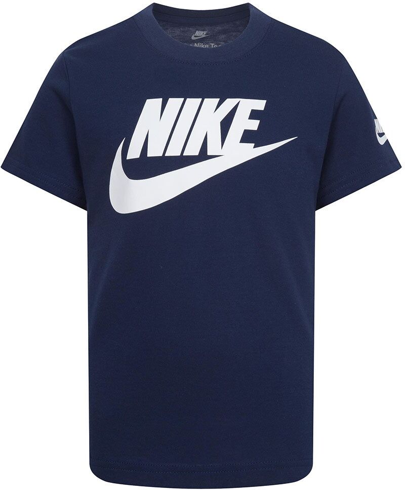 Nike Kids Futura Evergreen Short Sleeve T-shirt Midnight Navy / White 24 Months-3 Years Boys,Girls