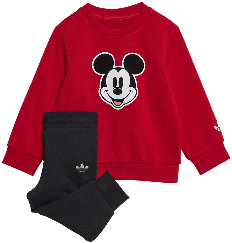 adidas Originals X Disney Mickey Mouse Crew Set Better Scarlet / Black 0-3 Months Boys,Girls