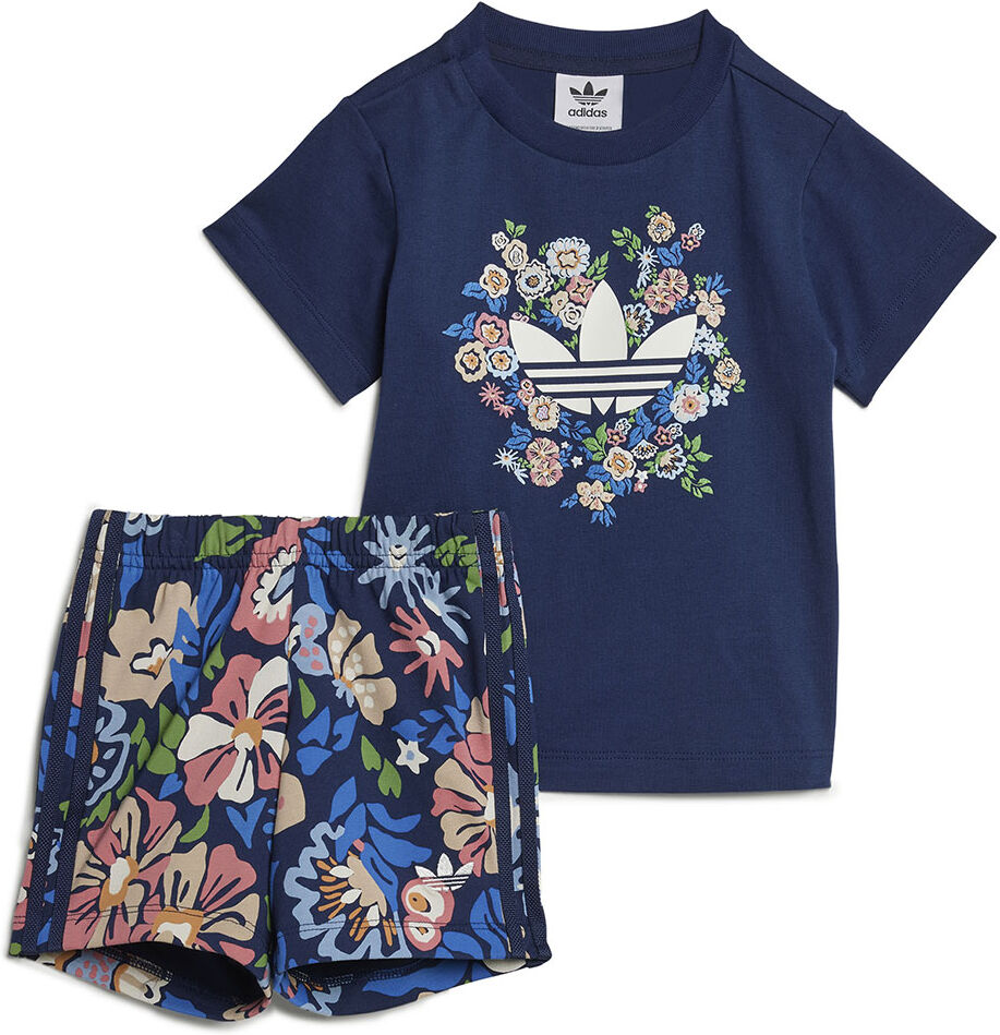 adidas Originals X Liberty London Shorts & Tee Set Night Indigo 6-9 Months Boys,Girls