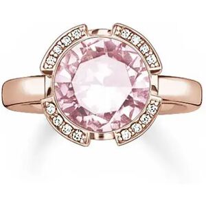 Thomas Sabo 038-633-9-54 Ring Silver / Pink Gold One Size Women Thomas Sabo 038-633-9-54 Ring Silver / Pink Gold One Size Women