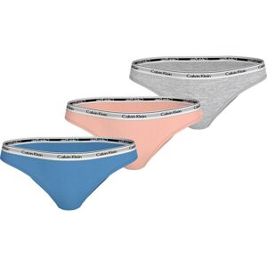 Calvin Klein 000qd5207e Panties 3 Units Glacier / Melon Frenzy / Gry Hthr S Women