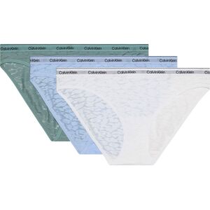 Calvin Klein 000qd5069e Panties 3 Units Slate Turqouise / Frozen Fjord / White S Women