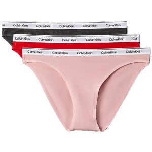Calvin Klein 000qd5207e Panties 3 Units Charcoal Grey / Adreniline Rush / Subdud M Women